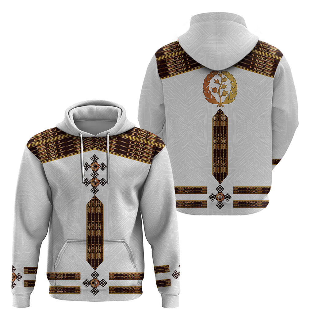 Eritrea Hoodie Tilet Habesha Style White LT7