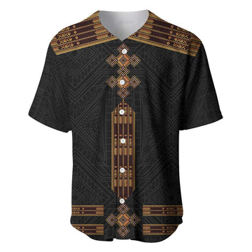 Eritrea Baseball Jersey Tilet Habesha Style - Black LT7