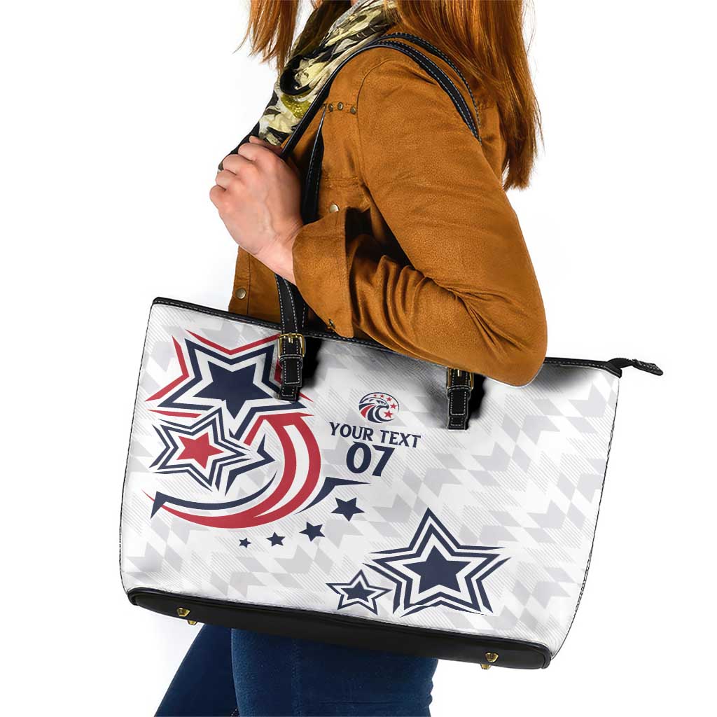 USA Rugby 2024 Custom Leather Tote Bag GO Eagles Assemble LT7