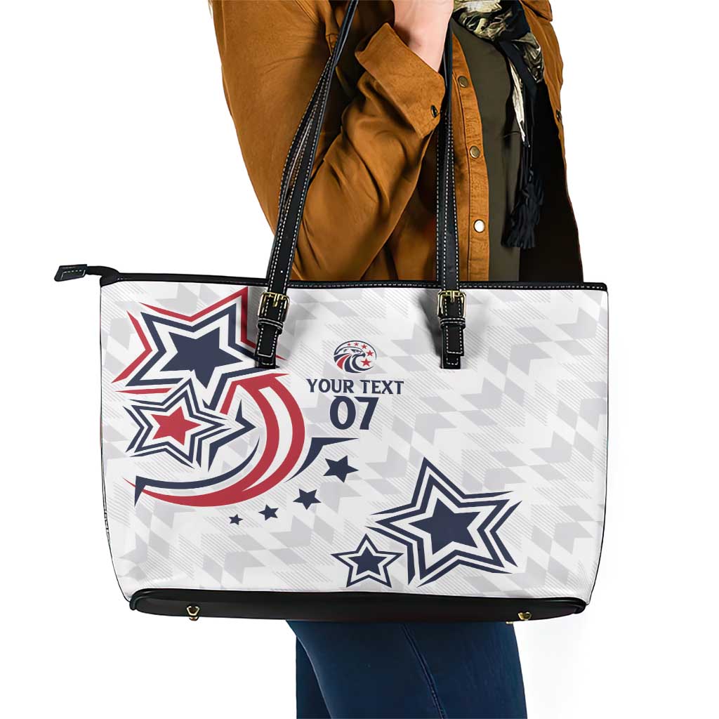 USA Rugby 2024 Custom Leather Tote Bag GO Eagles Assemble LT7
