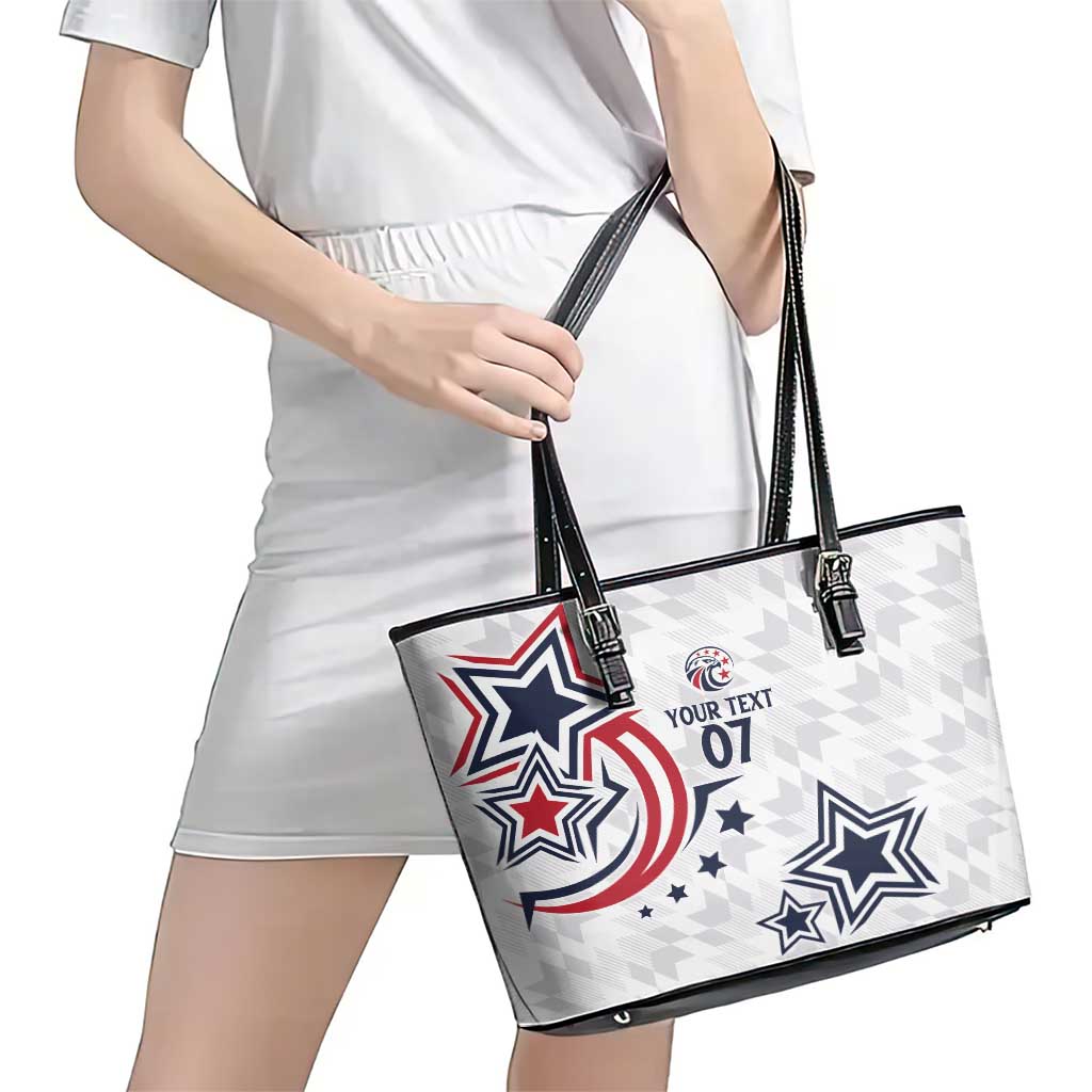 USA Rugby 2024 Custom Leather Tote Bag GO Eagles Assemble LT7