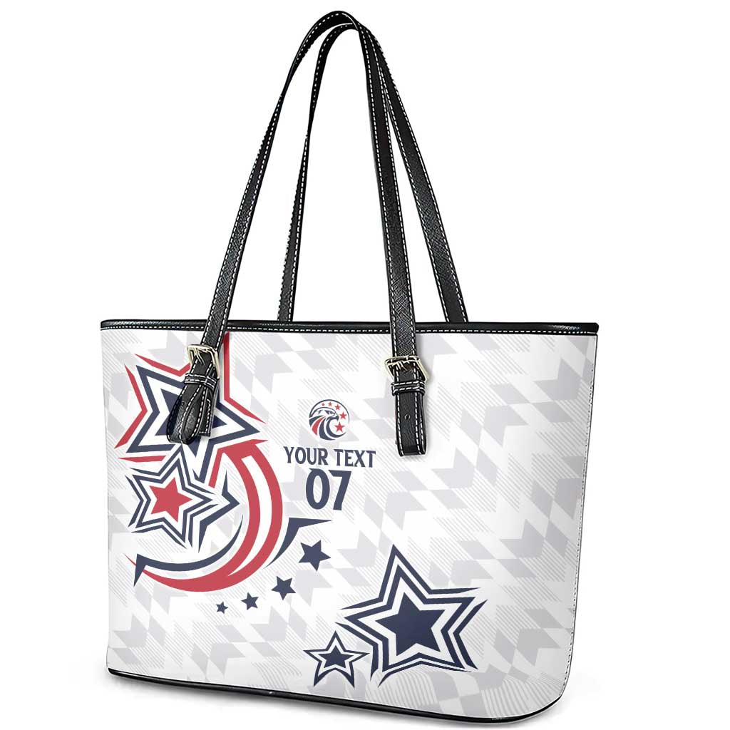USA Rugby 2024 Custom Leather Tote Bag GO Eagles Assemble LT7
