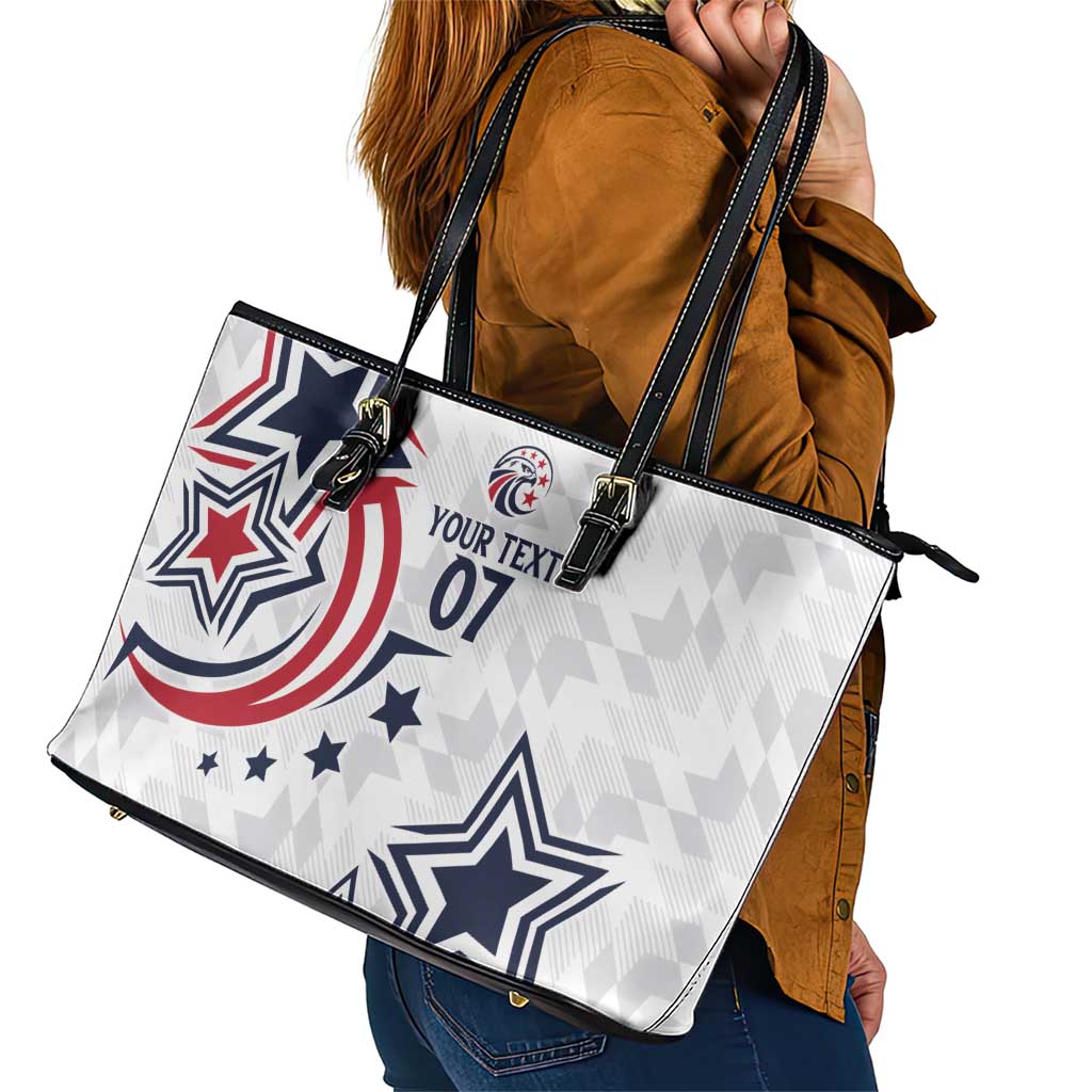 USA Rugby 2024 Custom Leather Tote Bag GO Eagles Assemble LT7