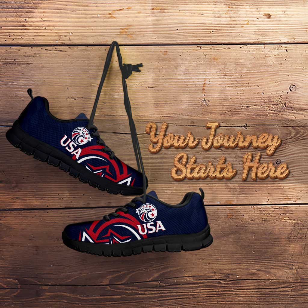 USA Rugby 2024 Custom Sneakers GO Eagles Assemble - Blue Version LT7