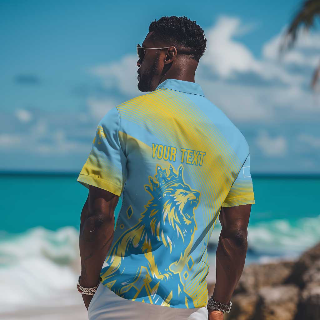 Saint Lucia Cricket Personalized Hawaiian Shirt The Roaring King LT7