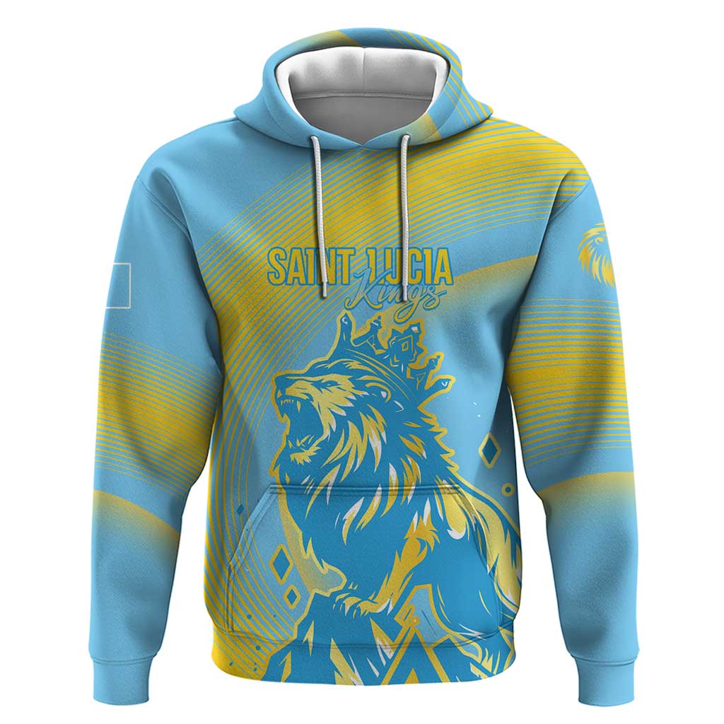Saint Lucia Cricket Personalized Hoodie The Roaring King LT7