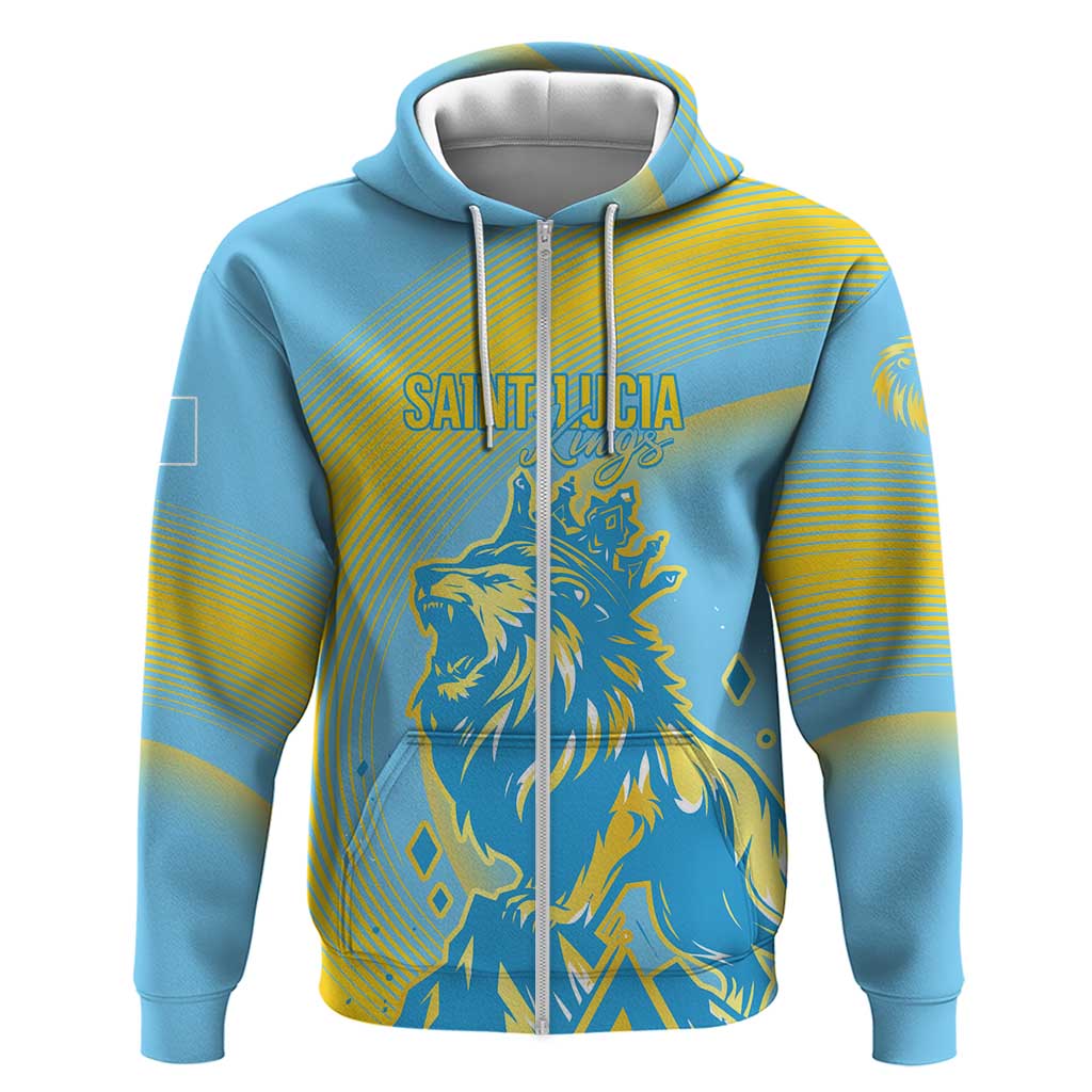 Saint Lucia Cricket Personalized Hoodie The Roaring King LT7