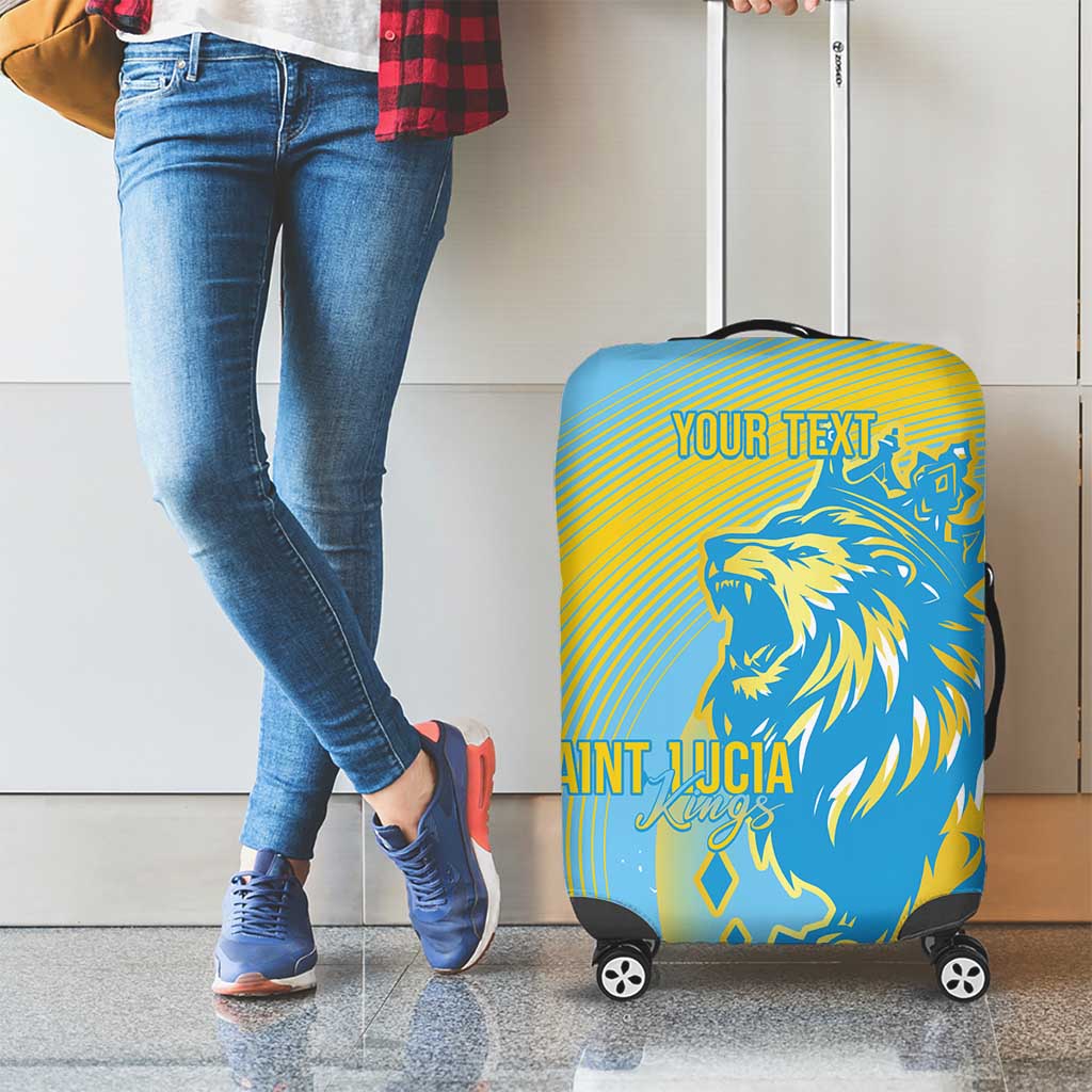 Saint Lucia Cricket Personalized Luggage Cover The Roaring King LT7