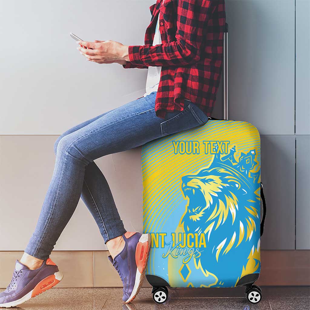 Saint Lucia Cricket Personalized Luggage Cover The Roaring King LT7