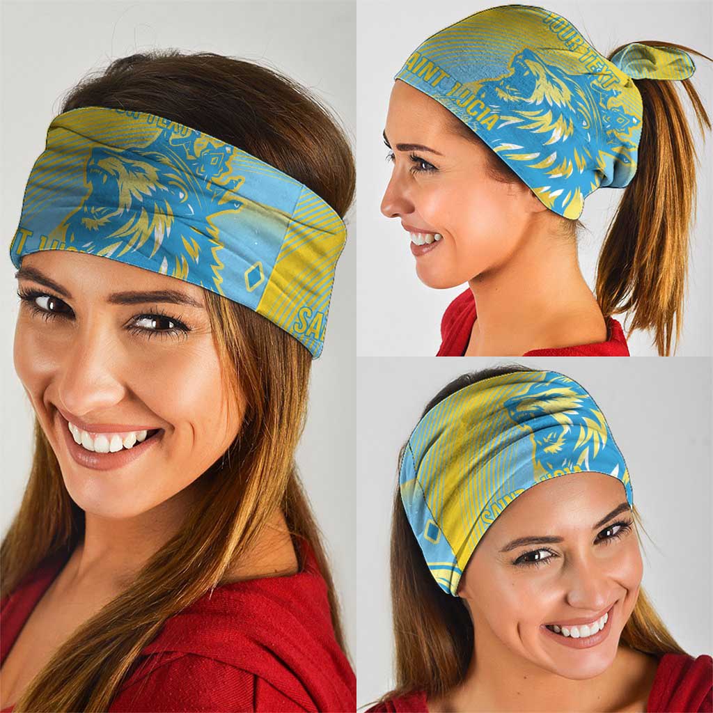 Saint Lucia Cricket Personalized Neck Gaiter The Roaring King LT7