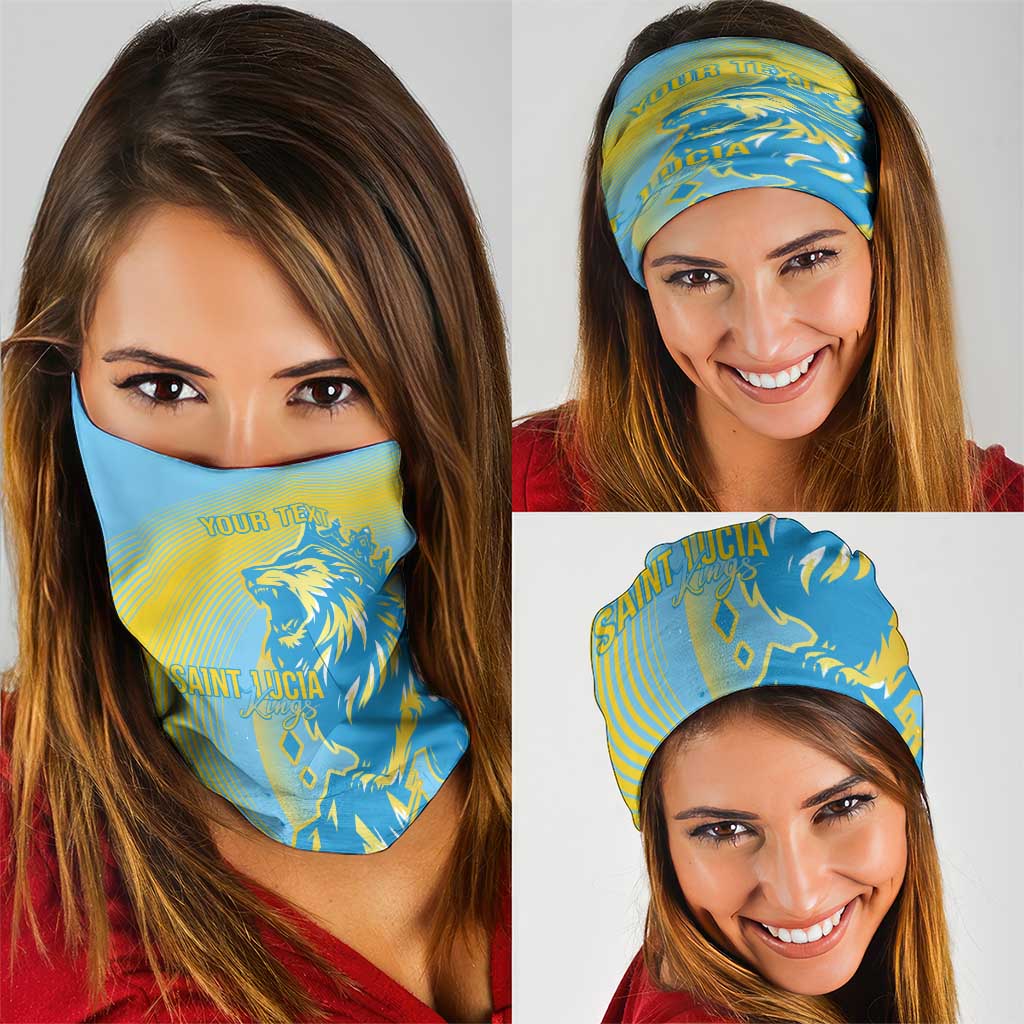 Saint Lucia Cricket Personalized Neck Gaiter The Roaring King LT7