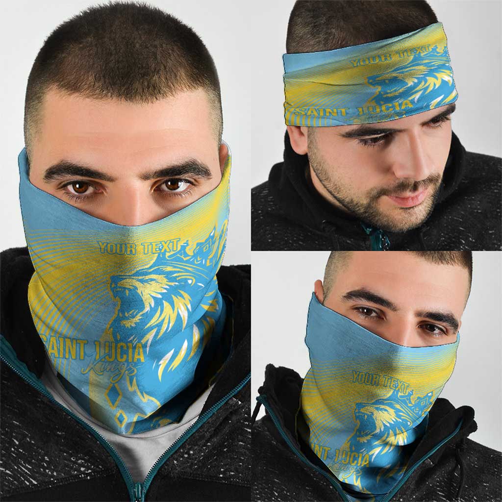 Saint Lucia Cricket Personalized Neck Gaiter The Roaring King LT7