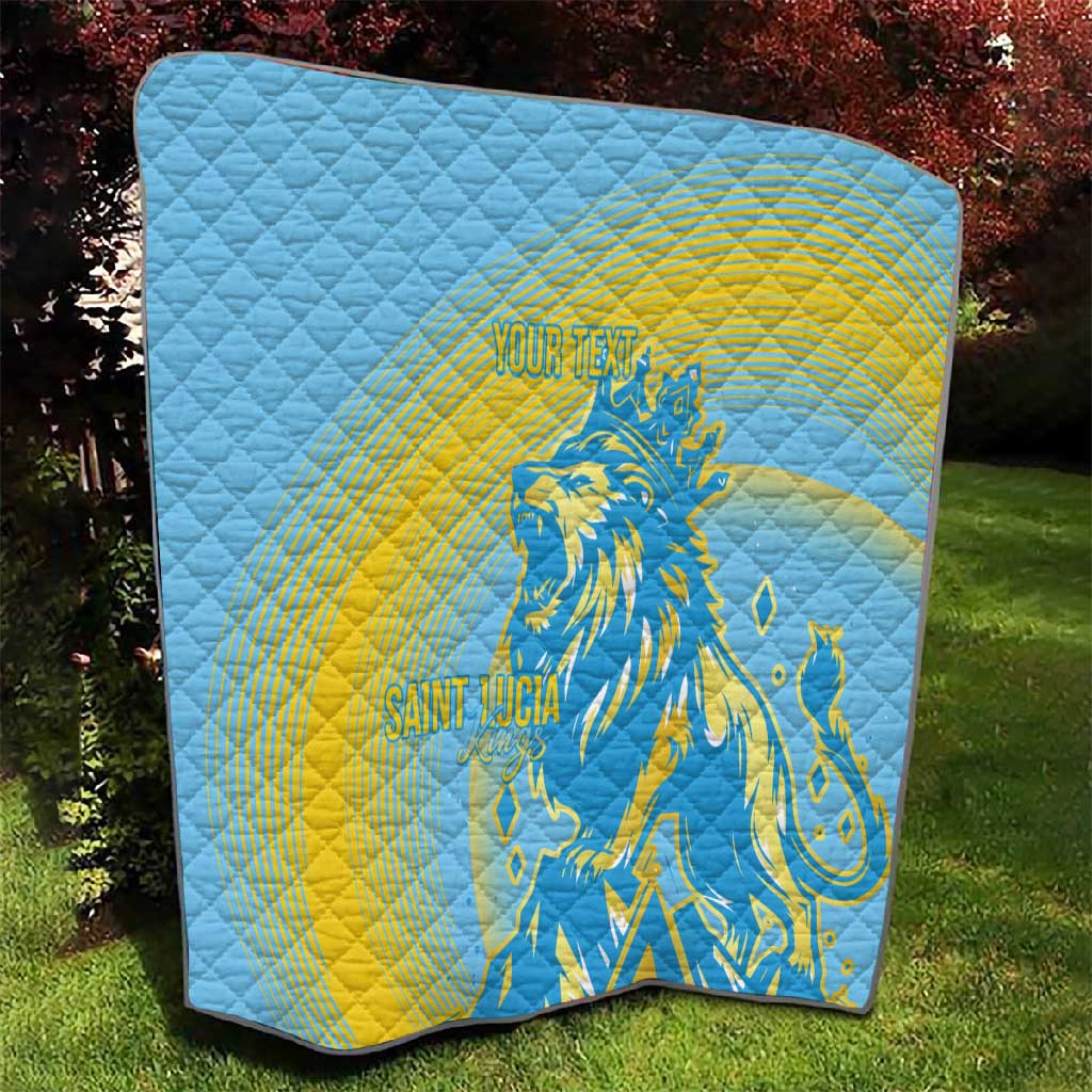Saint Lucia Cricket Personalized Quilt The Roaring King LT7