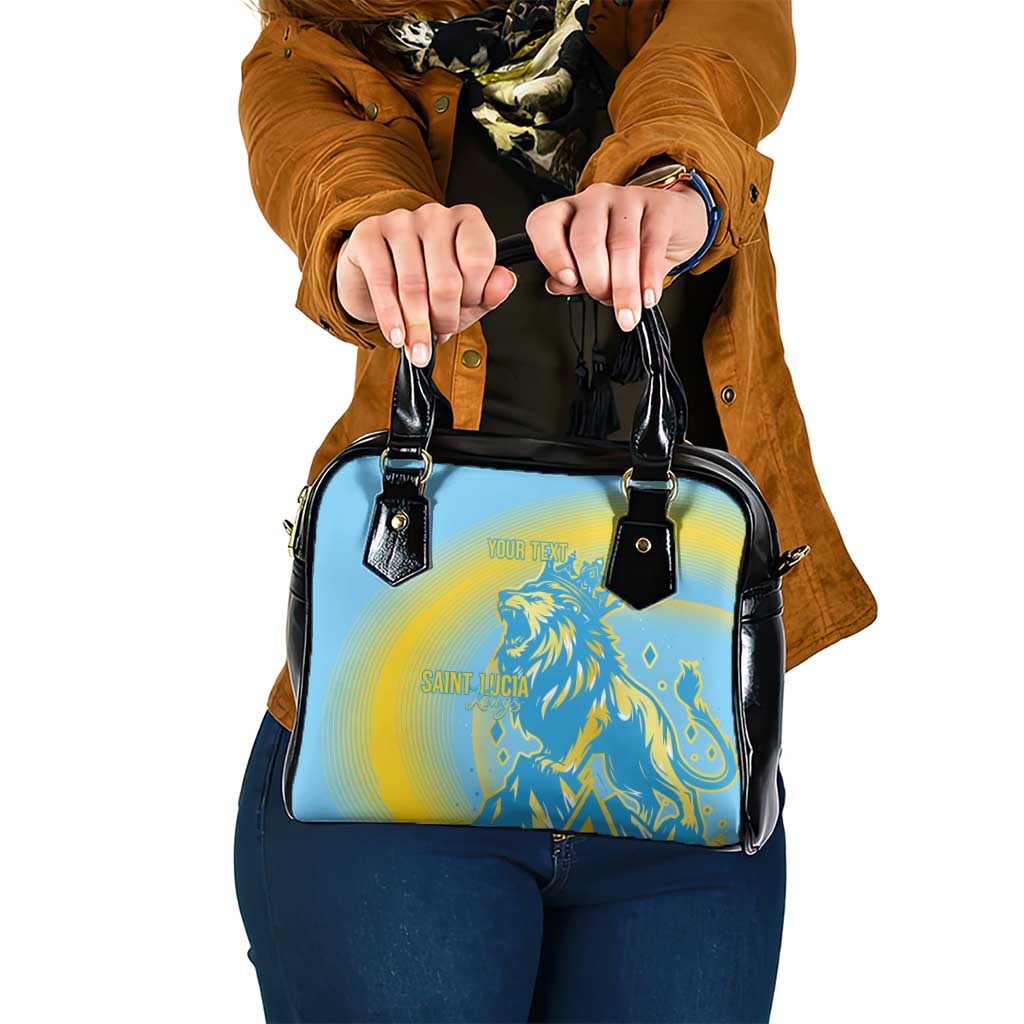 Saint Lucia Cricket Personalized Shoulder Handbag The Roaring King LT7