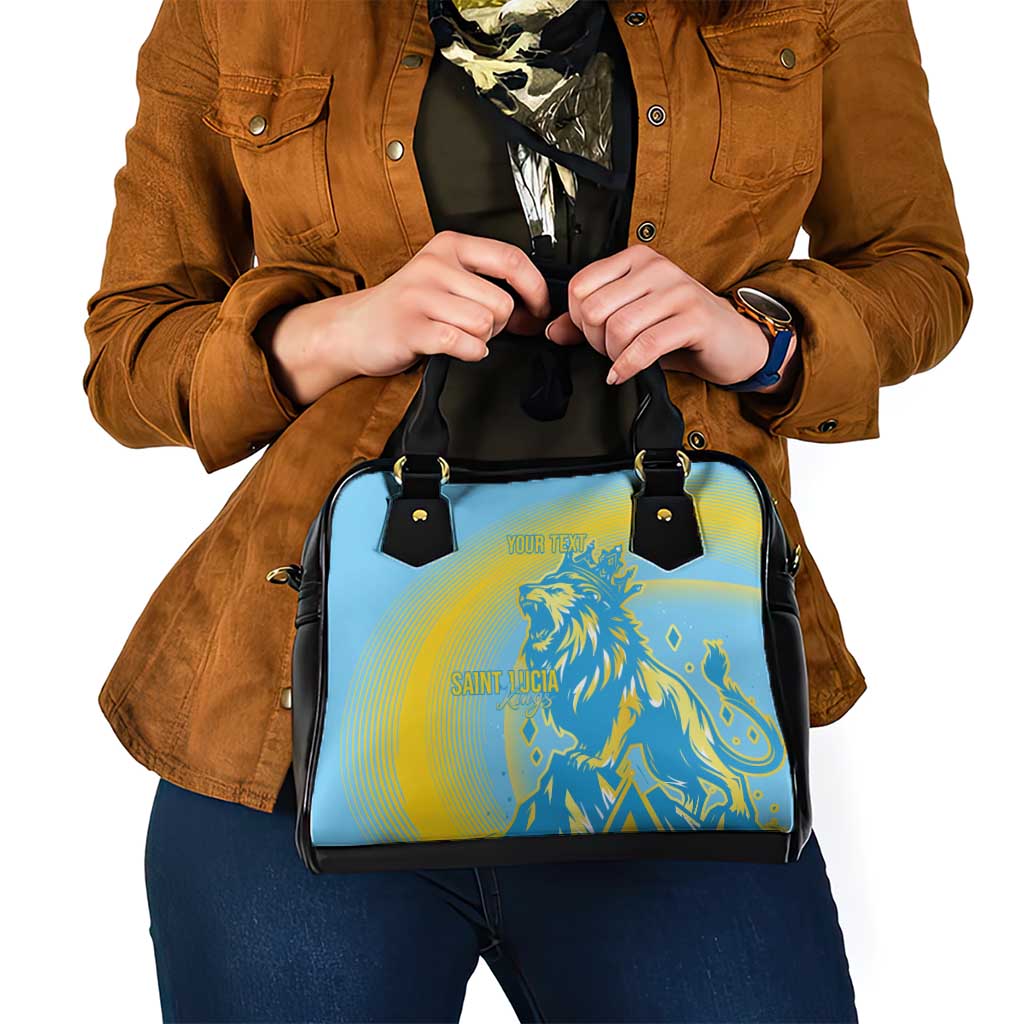 Saint Lucia Cricket Personalized Shoulder Handbag The Roaring King LT7