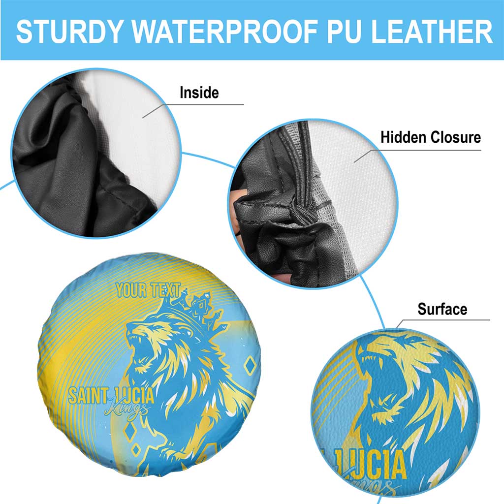 Saint Lucia Cricket Personalized Spare Tire Cover The Roaring King LT7
