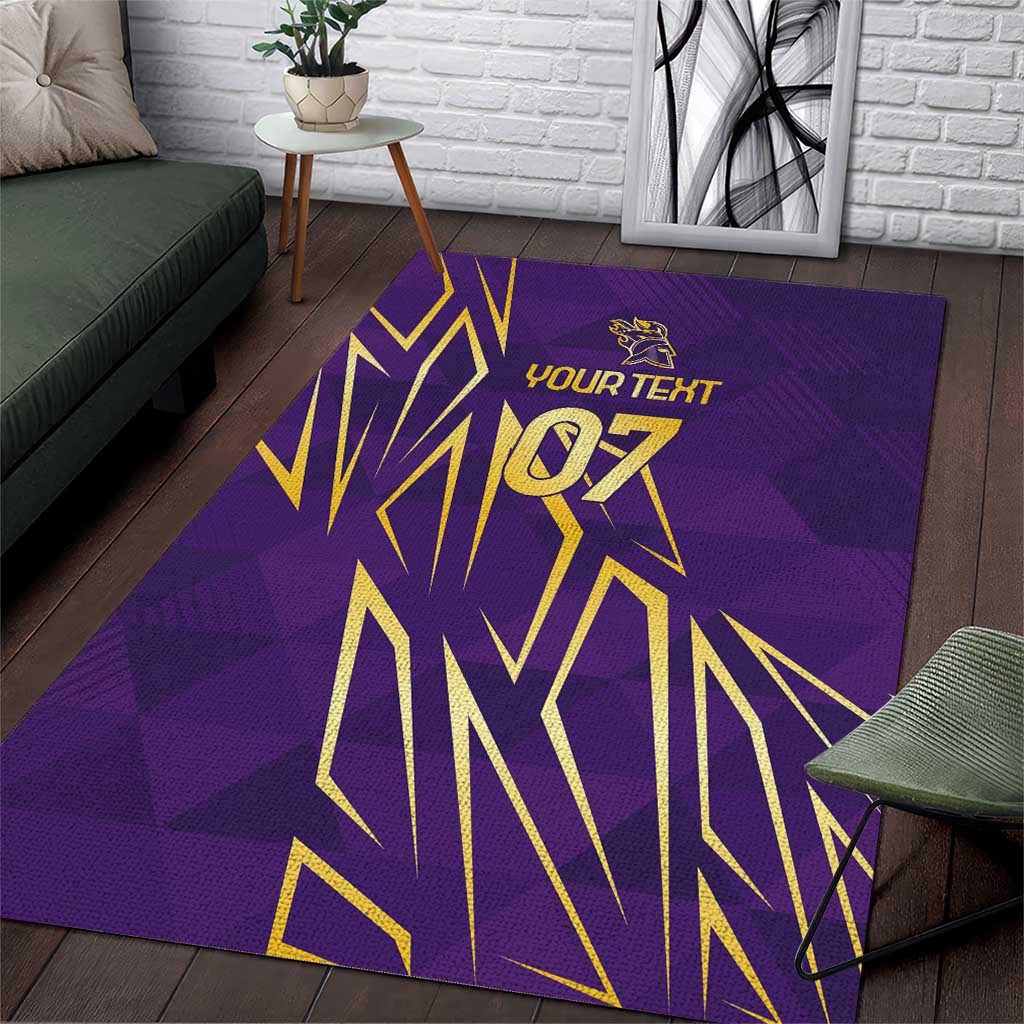 Afro-Trinbago Cricket Custom Area Rug TKR Quadruple Champion LT7