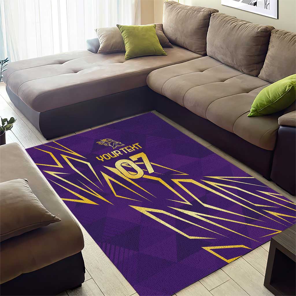 Afro-Trinbago Cricket Custom Area Rug TKR Quadruple Champion LT7