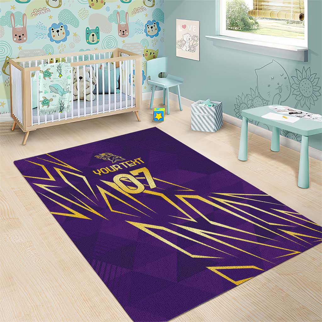 Afro-Trinbago Cricket Custom Area Rug TKR Quadruple Champion LT7