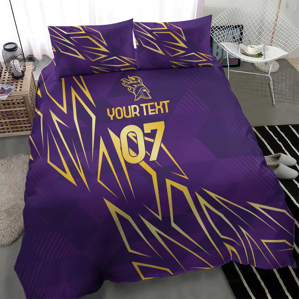 Afro-Trinbago Cricket Custom Bedding Set TKR Quadruple Champion LT7