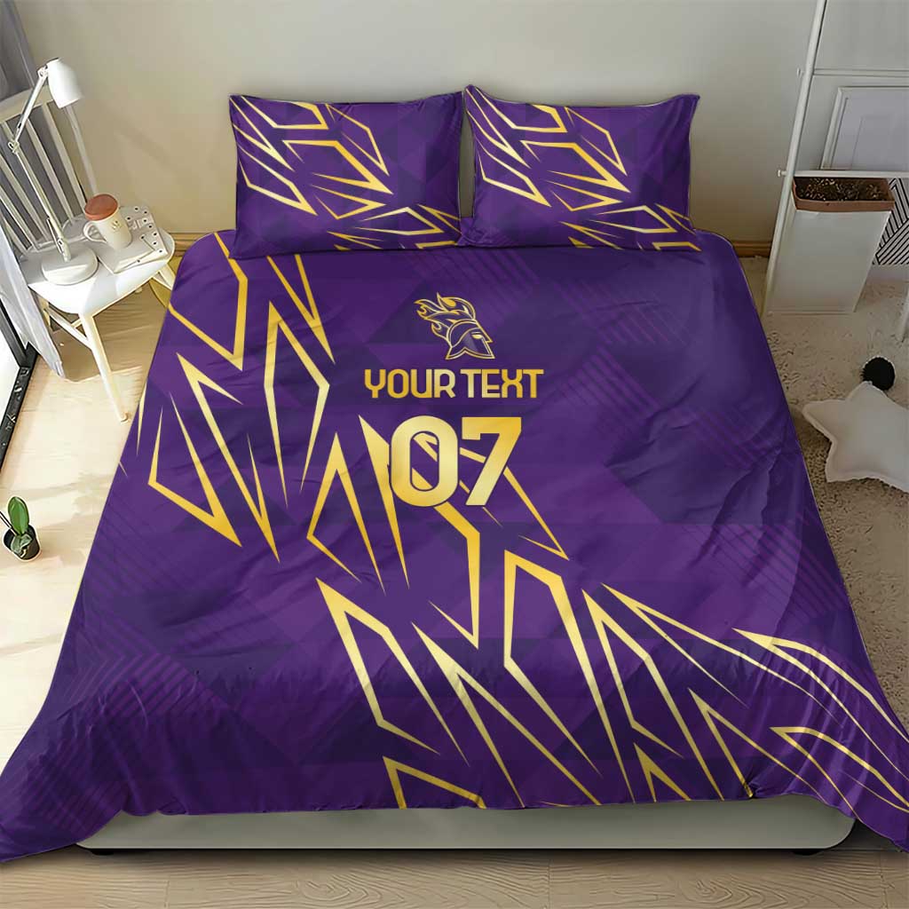 Afro-Trinbago Cricket Custom Bedding Set TKR Quadruple Champion LT7