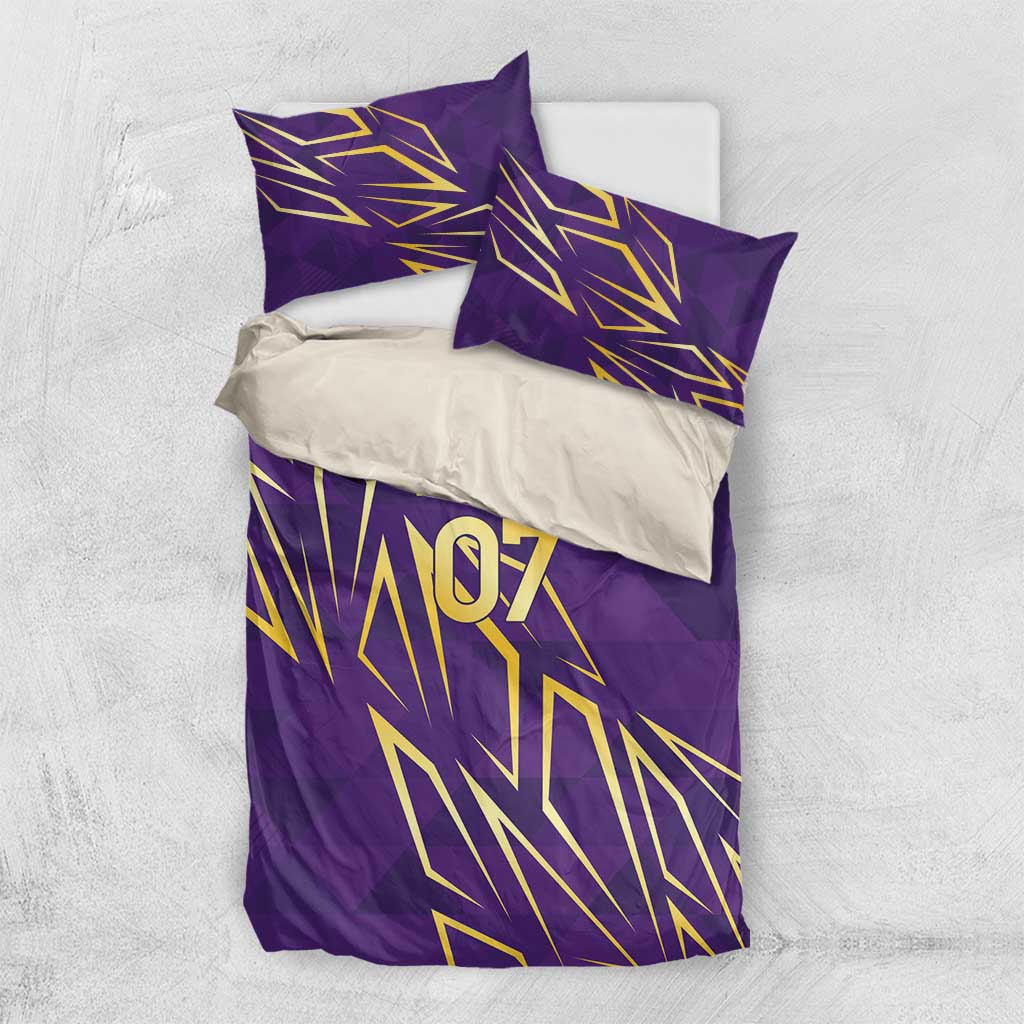 Afro-Trinbago Cricket Custom Bedding Set TKR Quadruple Champion LT7