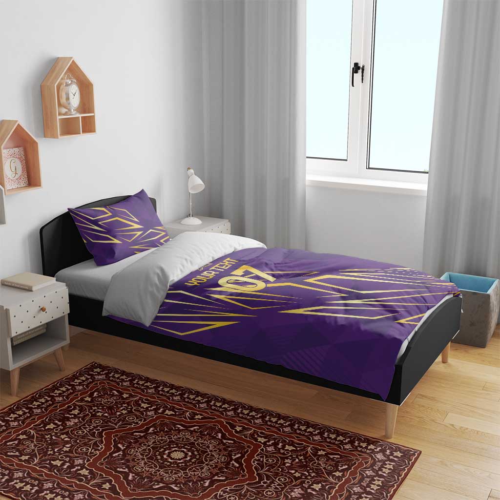 Afro-Trinbago Cricket Custom Bedding Set TKR Quadruple Champion LT7