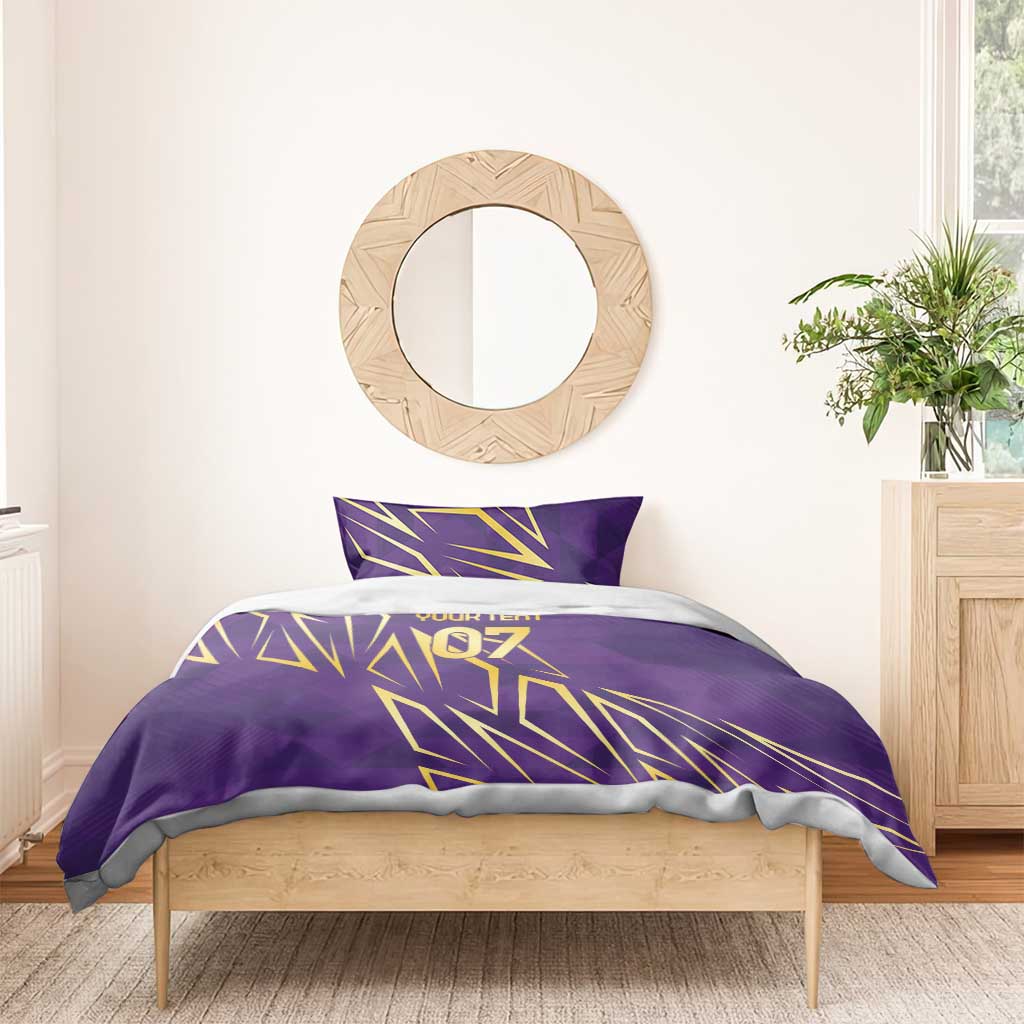 Afro-Trinbago Cricket Custom Bedding Set TKR Quadruple Champion LT7