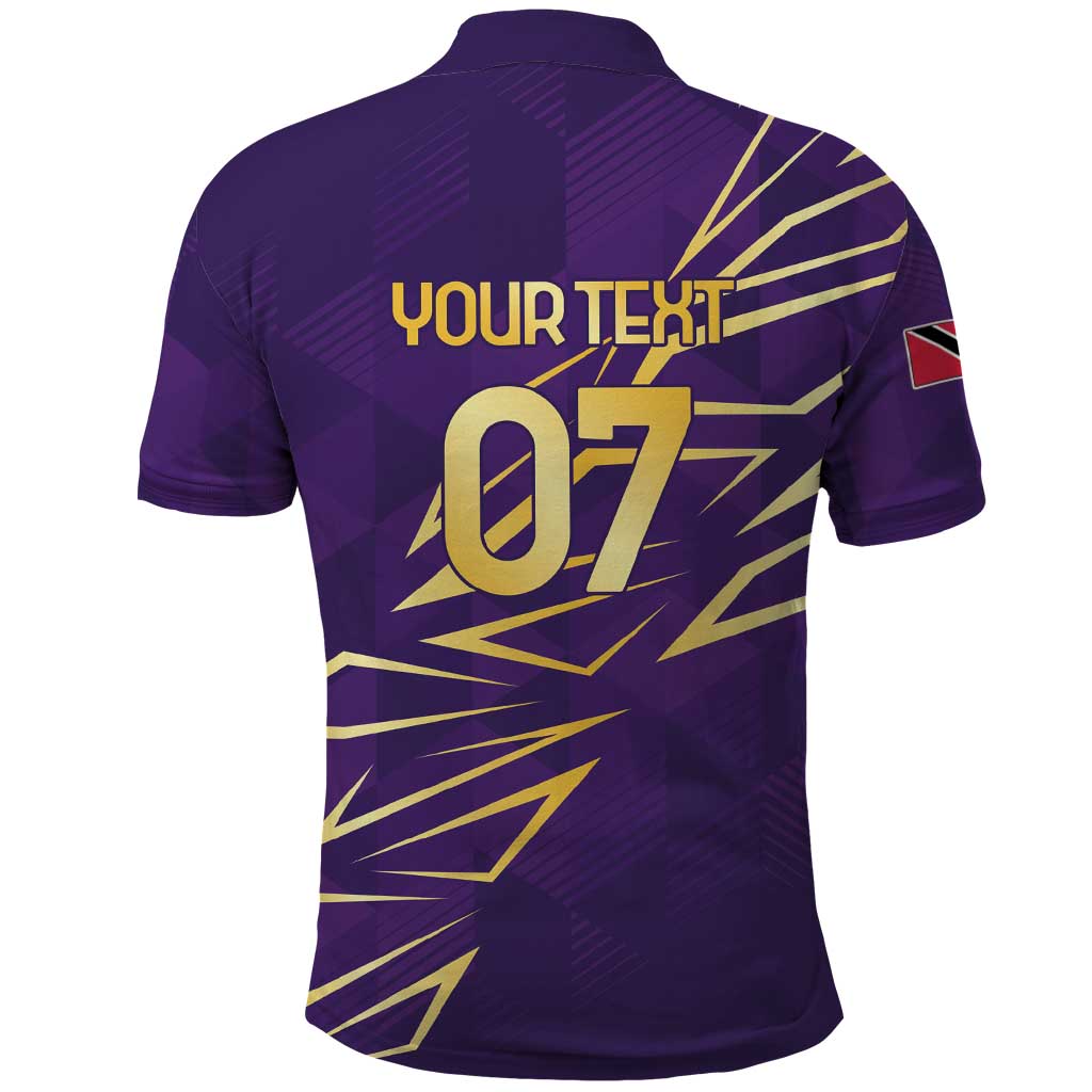 Trinbago Cricket Custom Polo Shirt TKR Quadruple Champion LT7
