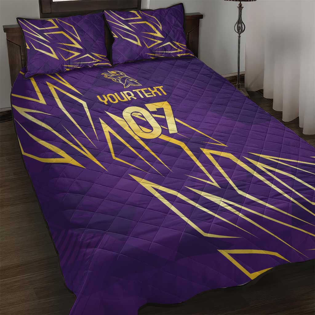 Afro-Trinbago Cricket Custom Quilt Bed Set TKR Quadruple Champion LT7