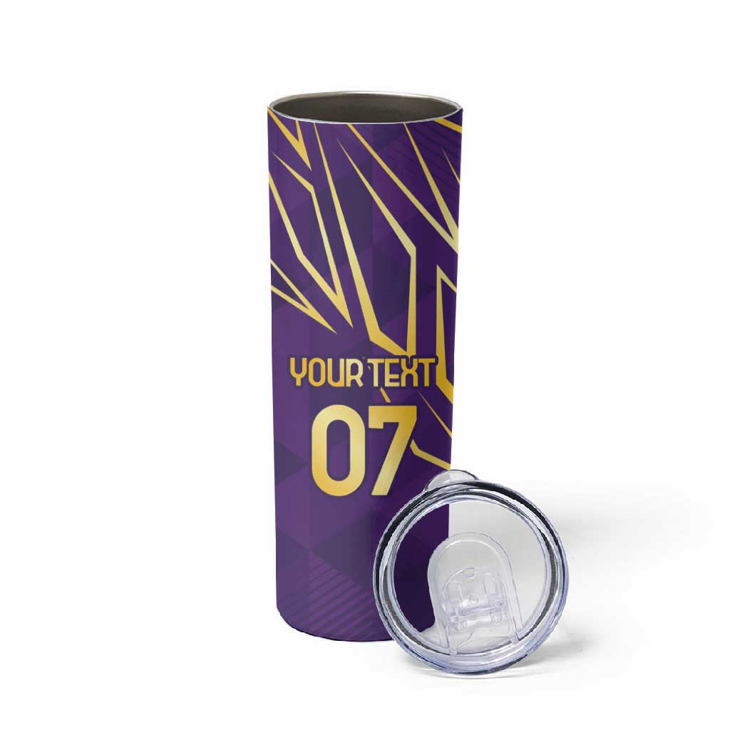 Afro-Trinbago Cricket Custom Skinny Tumbler TKR Quadruple Champion LT7