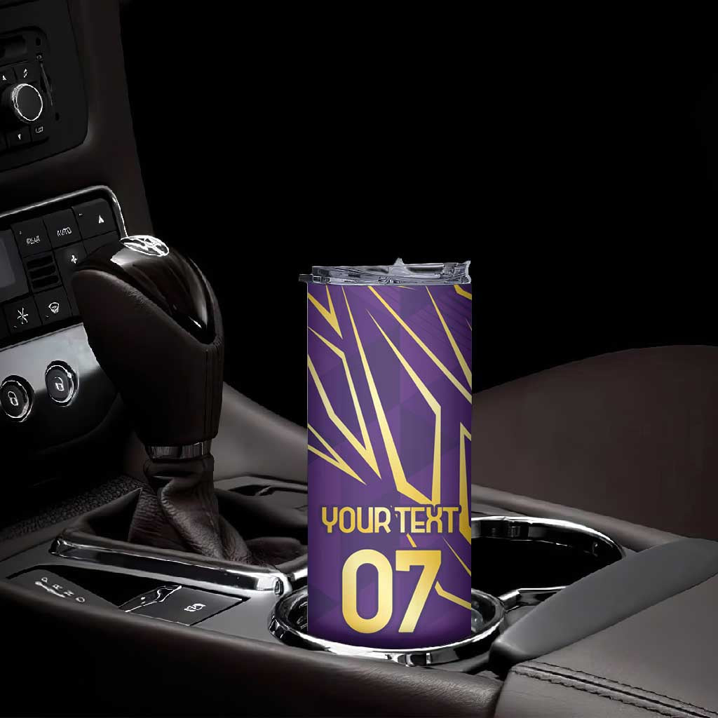 Afro-Trinbago Cricket Custom Skinny Tumbler TKR Quadruple Champion LT7