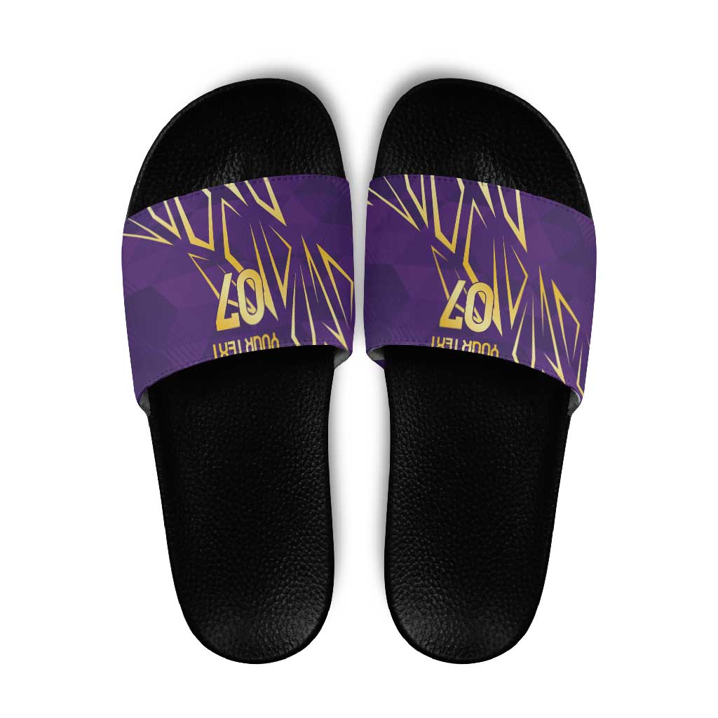 Trinbago Cricket Custom Slide Sandals TKR Quadruple Champion LT7