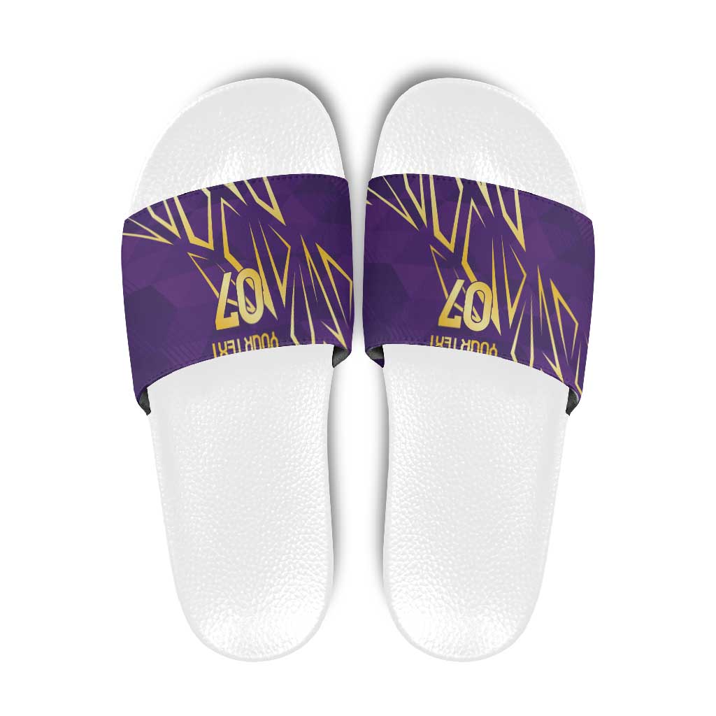 Trinbago Cricket Custom Slide Sandals TKR Quadruple Champion LT7
