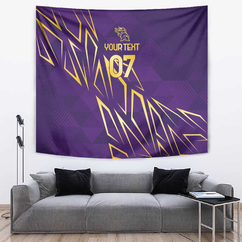 Afro-Trinbago Cricket Custom Tapestry TKR Quadruple Champion LT7