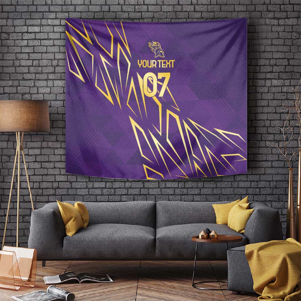 Afro-Trinbago Cricket Custom Tapestry TKR Quadruple Champion LT7