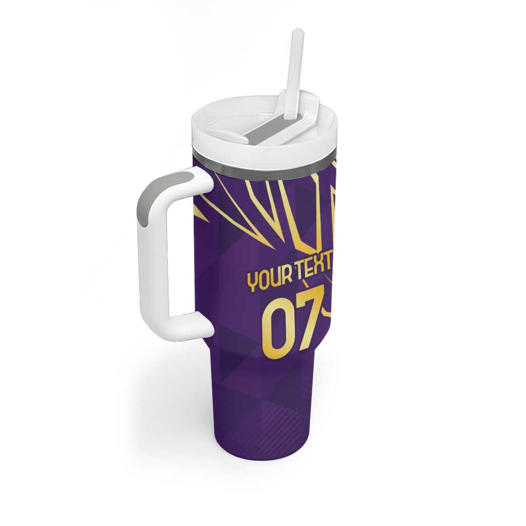 Afro-Trinbago Cricket Custom Tumbler With Handle TKR Quadruple Champion LT7