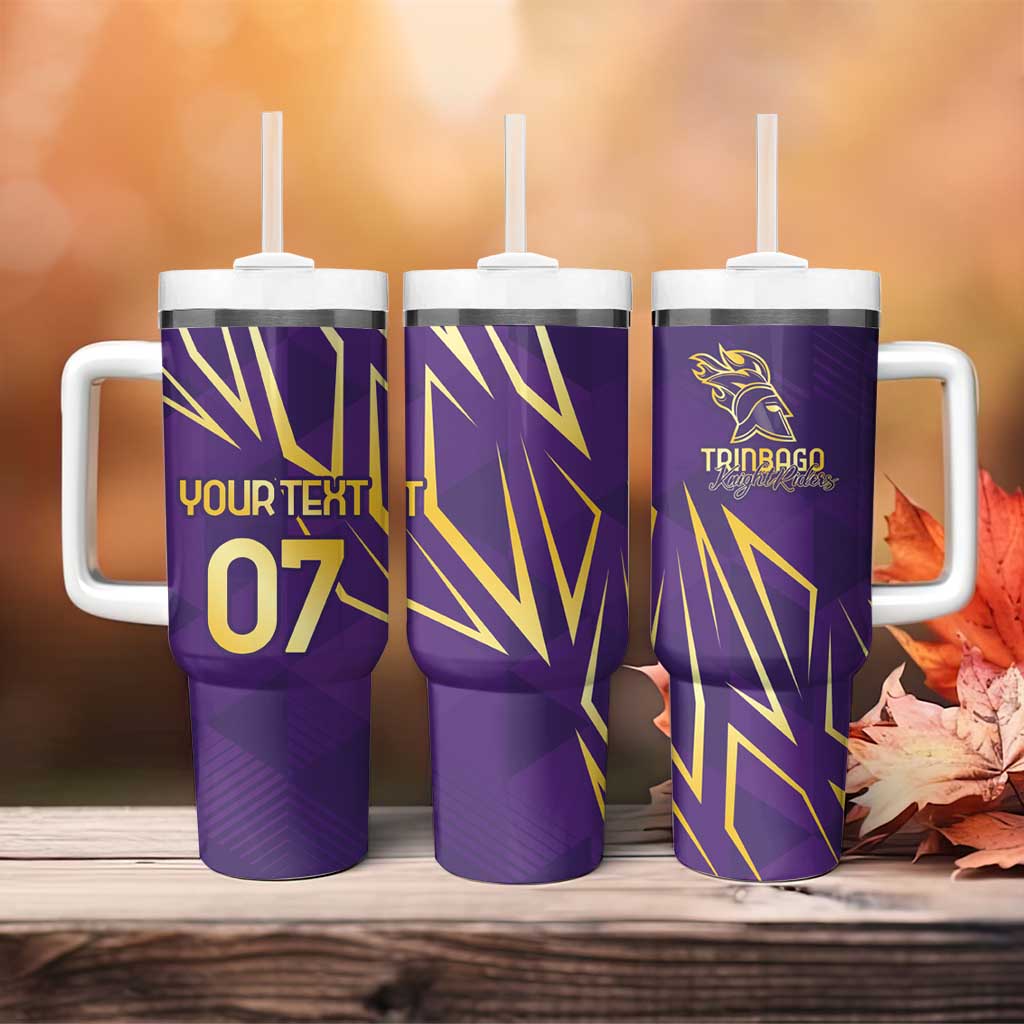 Afro-Trinbago Cricket Custom Tumbler With Handle TKR Quadruple Champion LT7