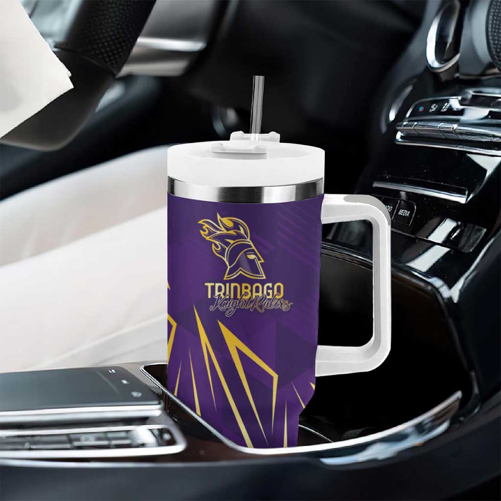 Afro-Trinbago Cricket Custom Tumbler With Handle TKR Quadruple Champion LT7