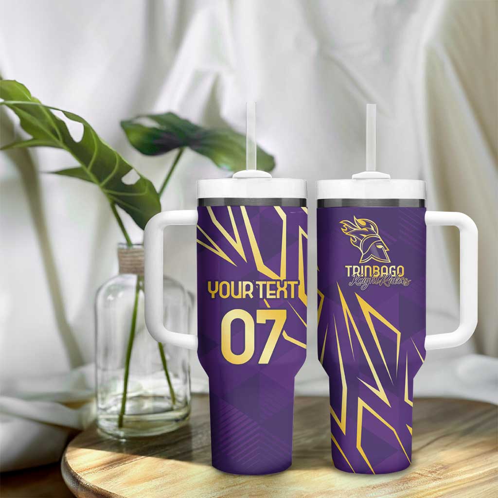 Afro-Trinbago Cricket Custom Tumbler With Handle TKR Quadruple Champion LT7