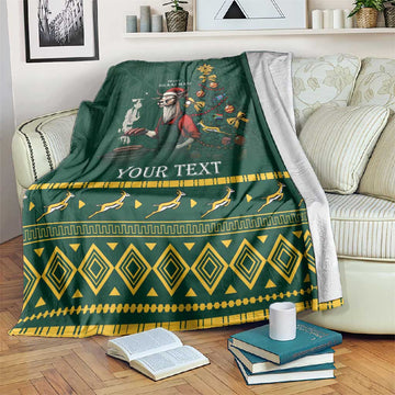 Personalised South Africa Blanket Springbok Christmas Braai LT7