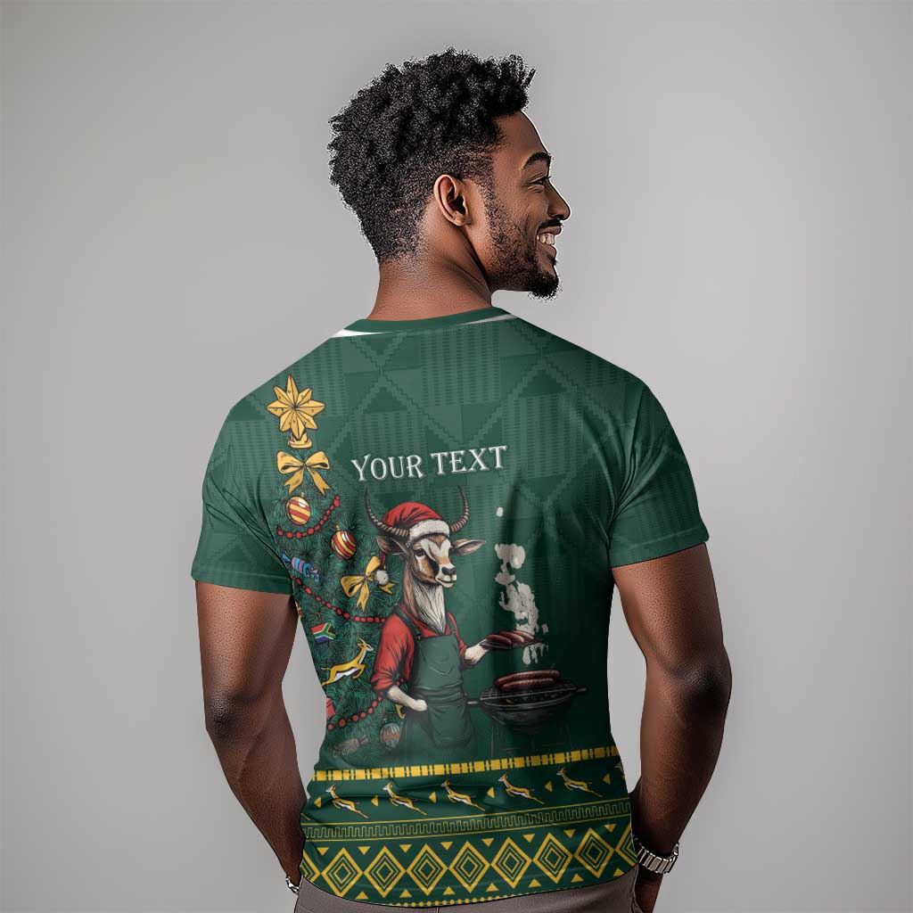 Personalised South Africa T shirt Springbok Christmas Braai LT7