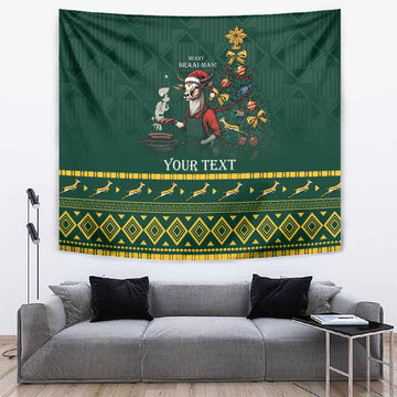 Personalised South Africa Tapestry Springbok Christmas Braai LT7