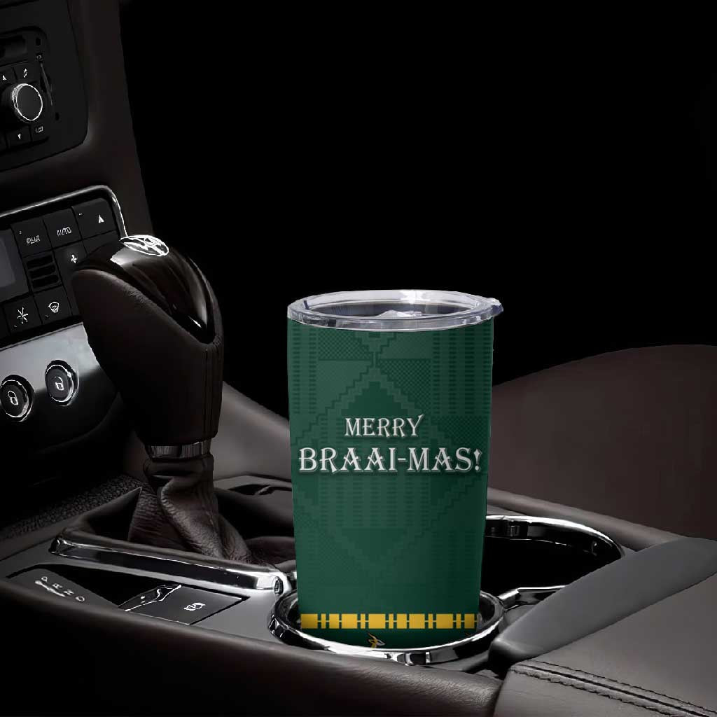 Personalised South Africa Tumbler Cup Springbok Christmas Braai LT7
