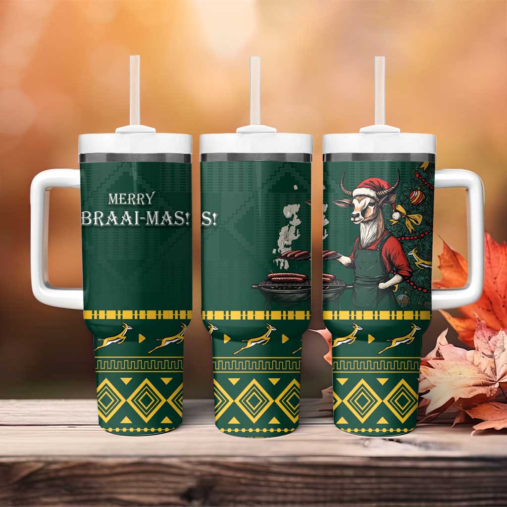 Personalised South Africa Tumbler With Handle Springbok Christmas Braai LT7