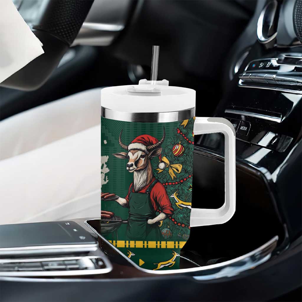 Personalised South Africa Tumbler With Handle Springbok Christmas Braai LT7