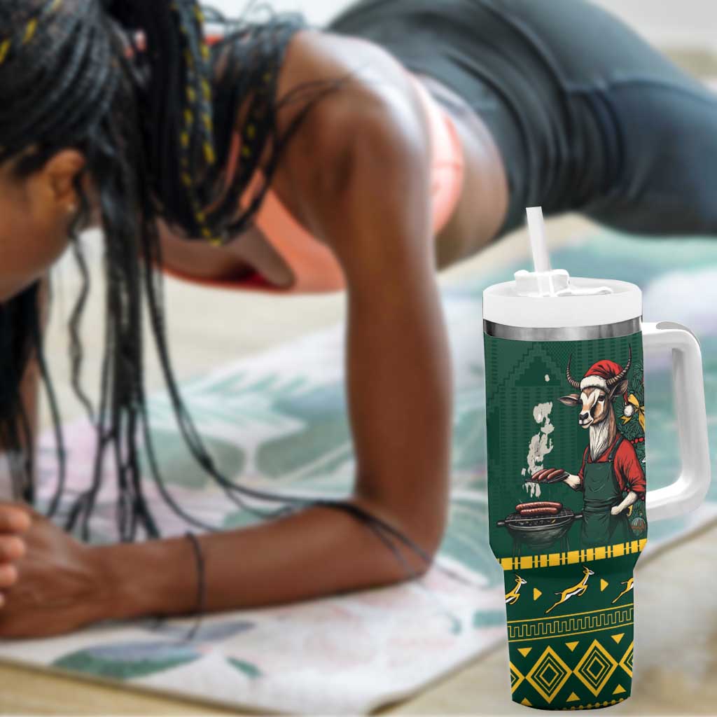 Personalised South Africa Tumbler With Handle Springbok Christmas Braai LT7