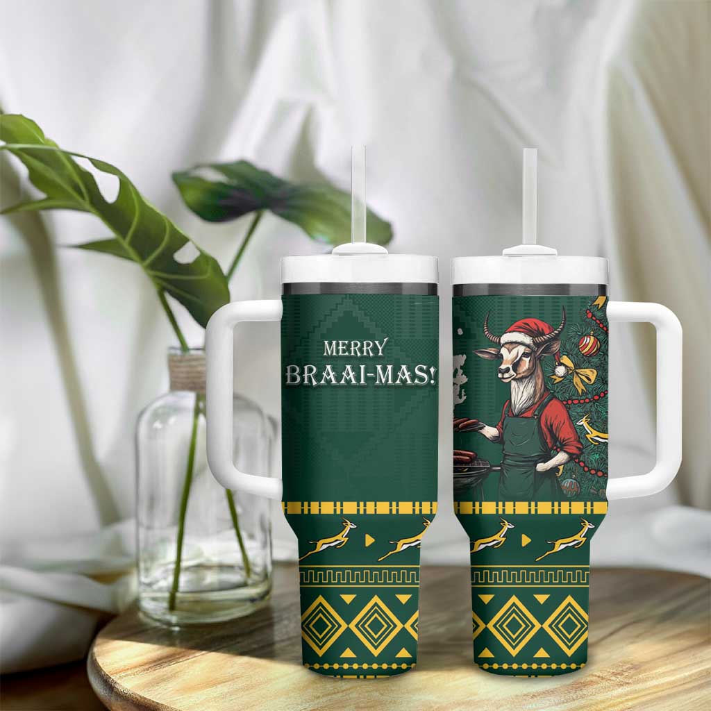 Personalised South Africa Tumbler With Handle Springbok Christmas Braai LT7