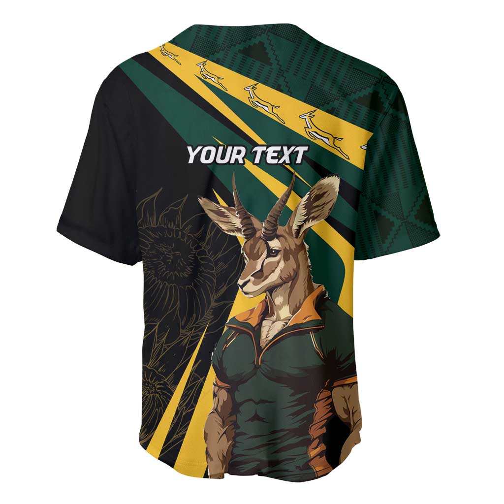 South Africa Bokke Personalised Baseball Jersey Mascot Dynamic LT7