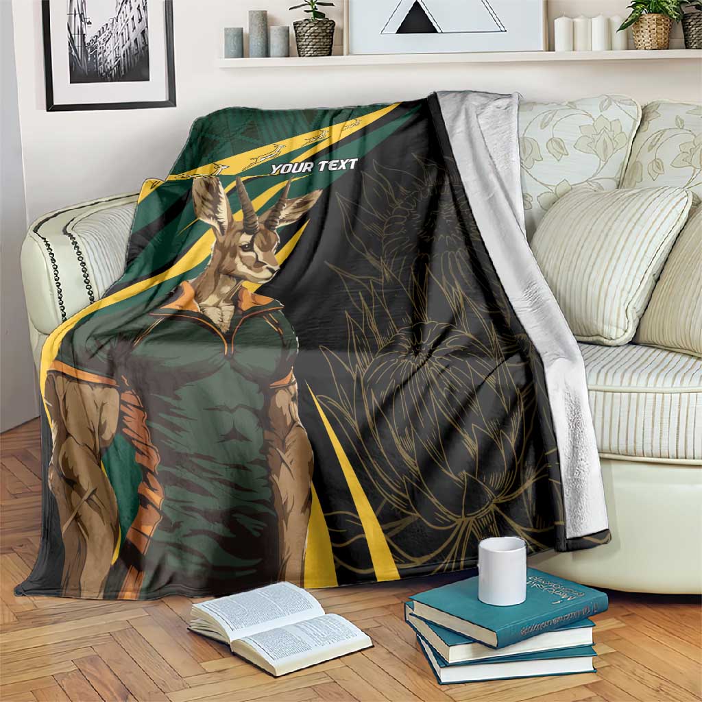 South Africa Bokke Personalised Blanket Mascot Dynamic LT7